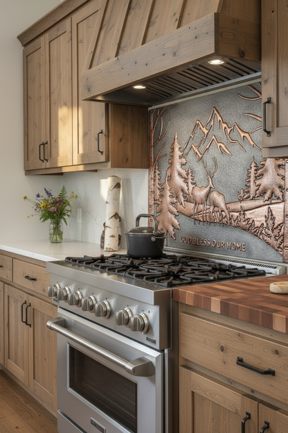 Gray Wilderness Vista - wilderness cabin single piece