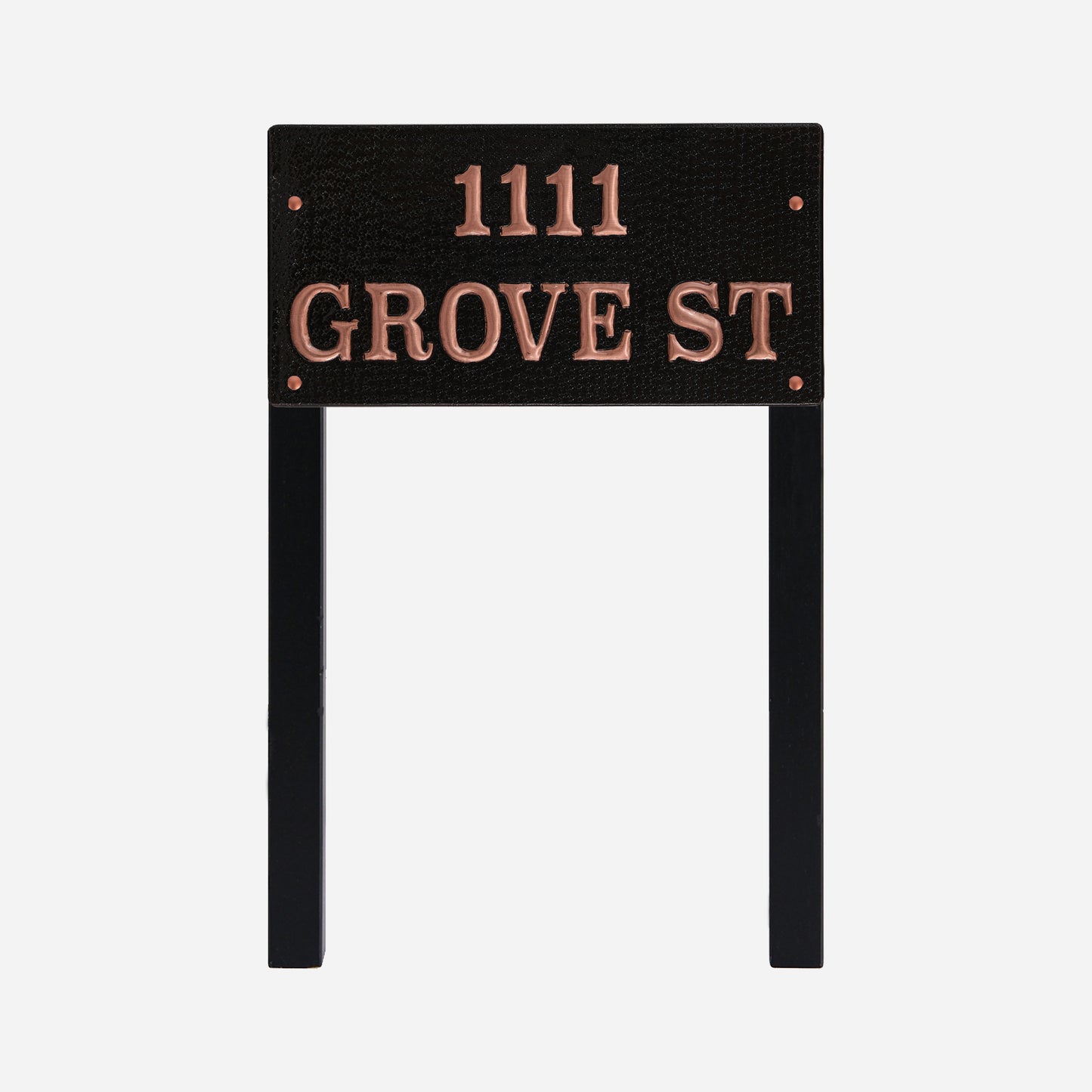 Driveway Address Sign with Double Stake - Natuross