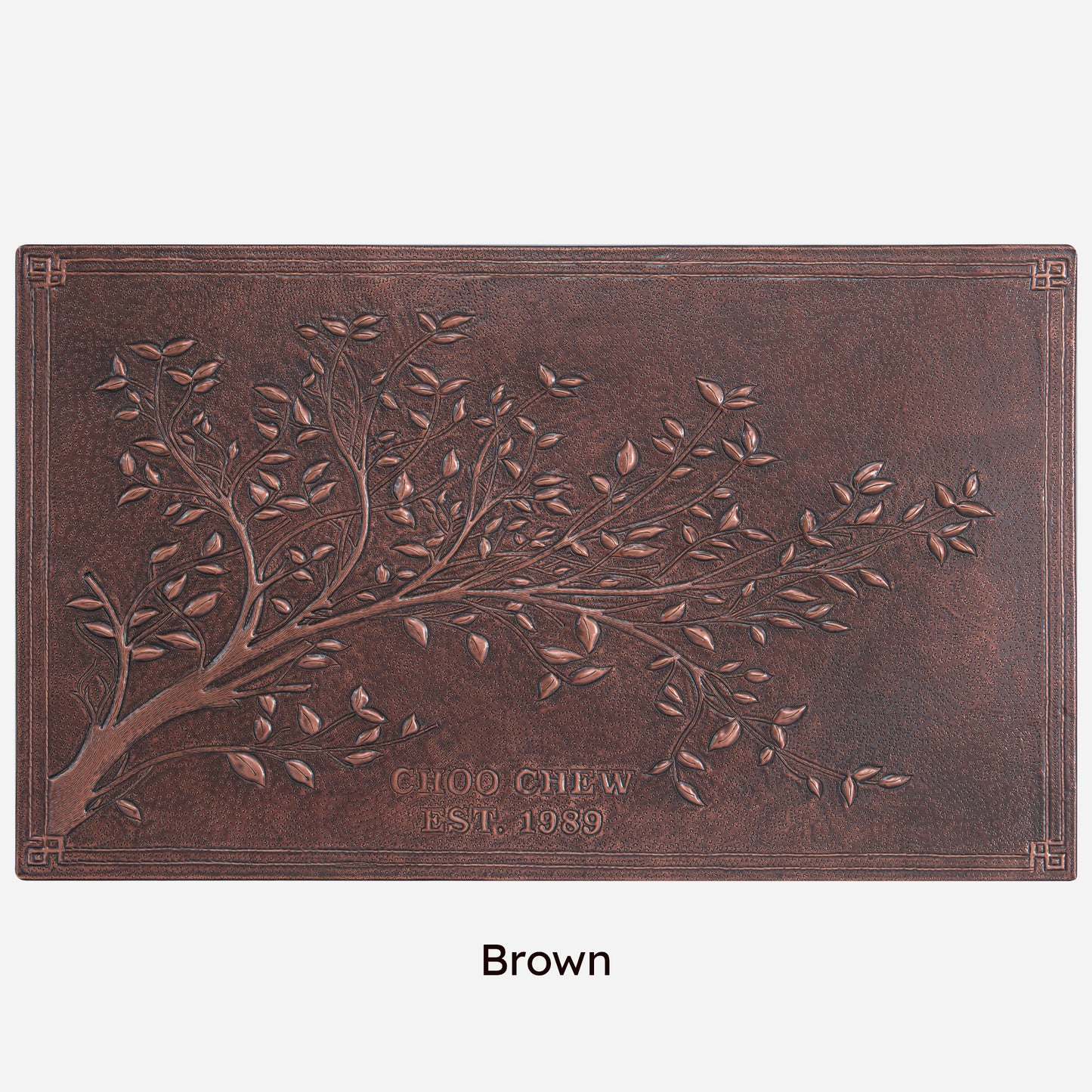 Copper House Sign (Tree Branches with Leaves) - Natuross