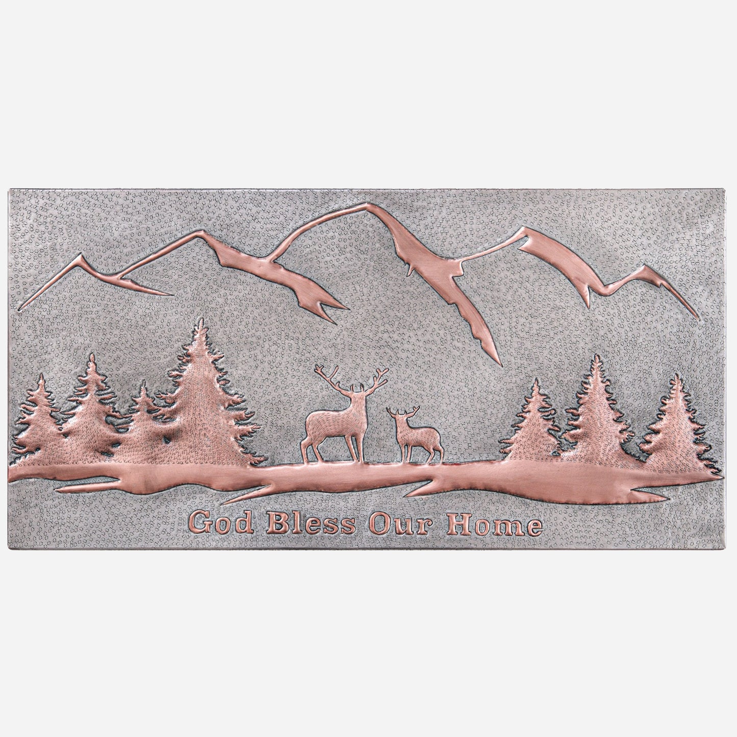 Home Blessing Sign (Mountains, Pine Trees, and Deers) - Natuross