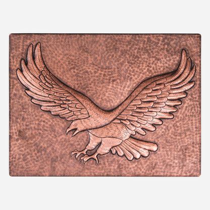 Copper Eagle Handmade Art Tile 11.7"x 15.7" - Natuross