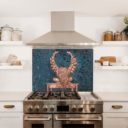 Girl with Wings Kitchen Backsplash