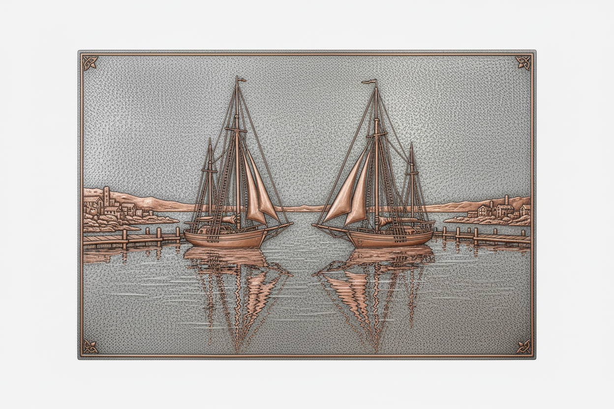 Harbor with Sailboats Panel