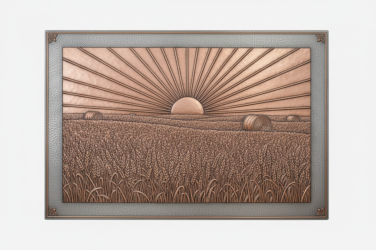 Harvest Field at Sunset Panel