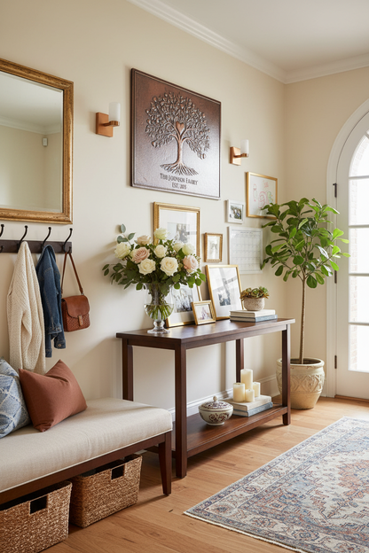 Heart Tree of Life - entryway statement wall family