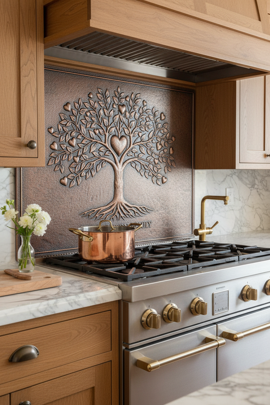 Heart Tree of Life - over stove MUCH closer side clean kitchen