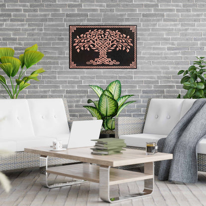 Copper Celtic Tree of Life 19.8"x30.9" Black - Natuross