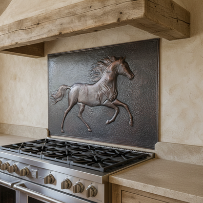 Running Horse Copper Backsplash