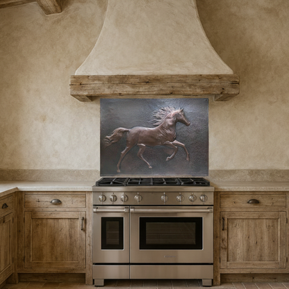 Running Horse Copper Backsplash
