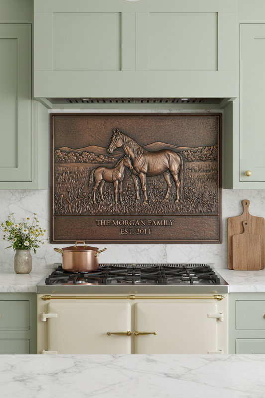 Horse Family - modern farmhouse kitchen