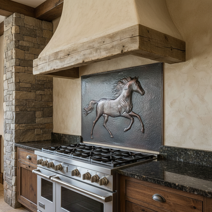 Running Horse Copper Backsplash