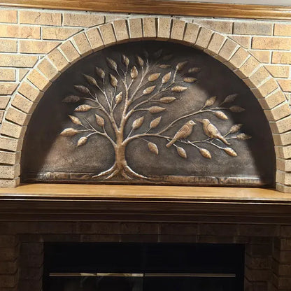 Handmade Copper Tree Wall Art Panel (Arched Fireplace & Entryway Feature)