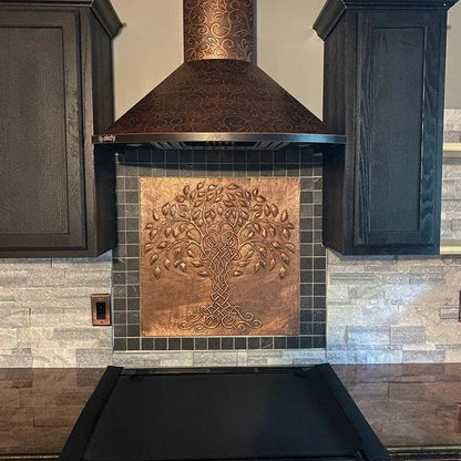 Copper Kitchen Backsplash Tree of Life - Natuross