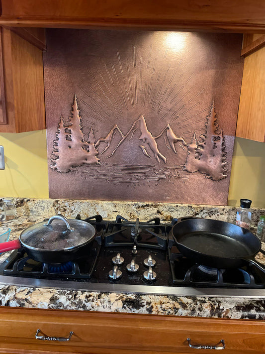 Copper Mountain Sunrise Backsplash
