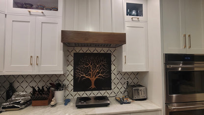 Eternal Tree Copper Backsplash in Black Patina - Natuross