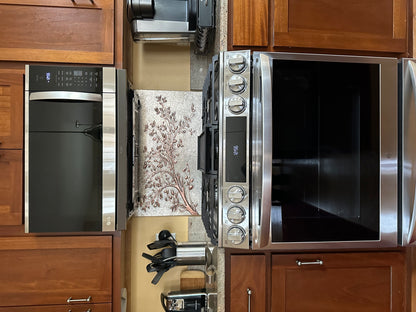 Gray Copper Tree Branches Backsplash | Handmade Copper Kitchen Backsplash Tile