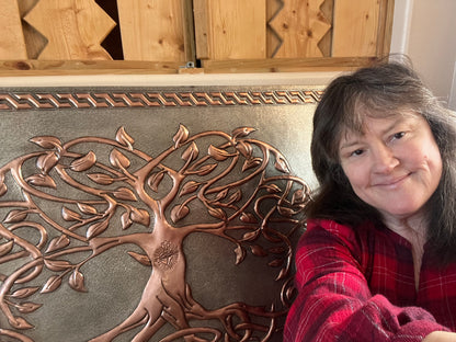 Copper Stove Backsplash – Tree of Life - Natuross