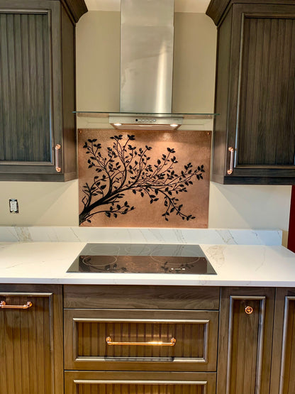 Custom Copper Kitchen Backsplash – Handmade to Your Size & Design