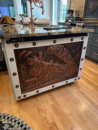 Copper Kitchen Island Panels