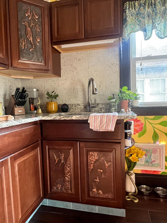Copper Cabinet Door Inserts — Handmade Panels for Kitchens & Furniture - Natuross