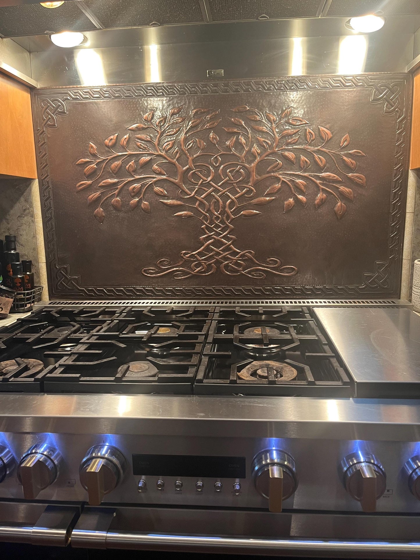 Brown Tree of Life Copper Backsplash - Natuross