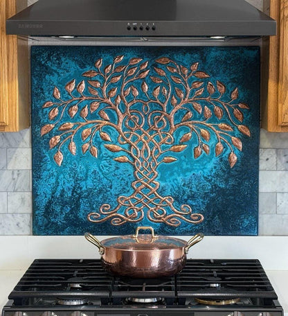 Custom Copper Kitchen Backsplash – Handmade to Your Size & Design