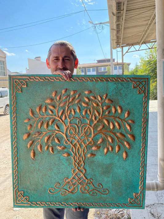 Green Tree of Life Copper Backsplash - Natuross