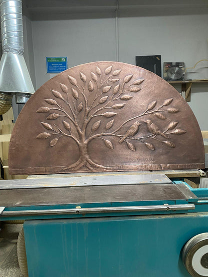 Handmade Copper Tree Wall Art Panel (Arched Fireplace & Entryway Feature)