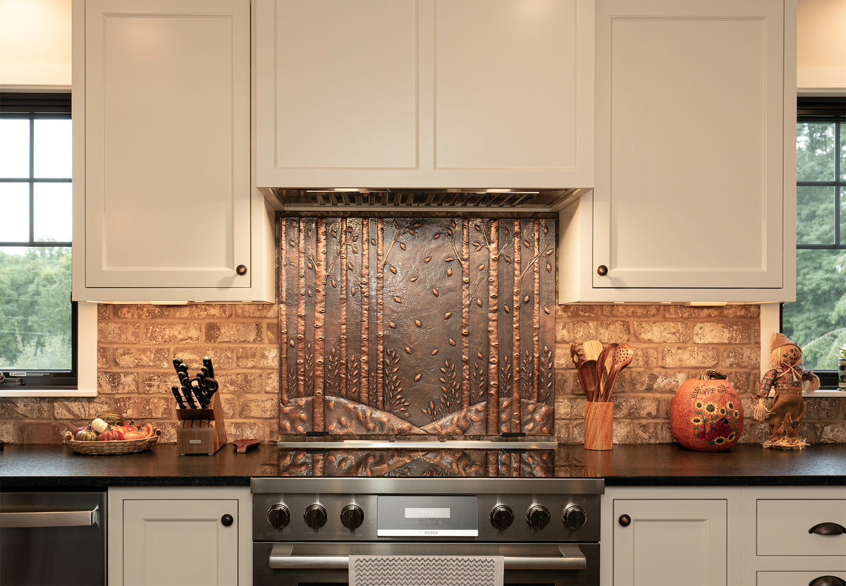 Birch Grove Copper Kitchen Backsplash