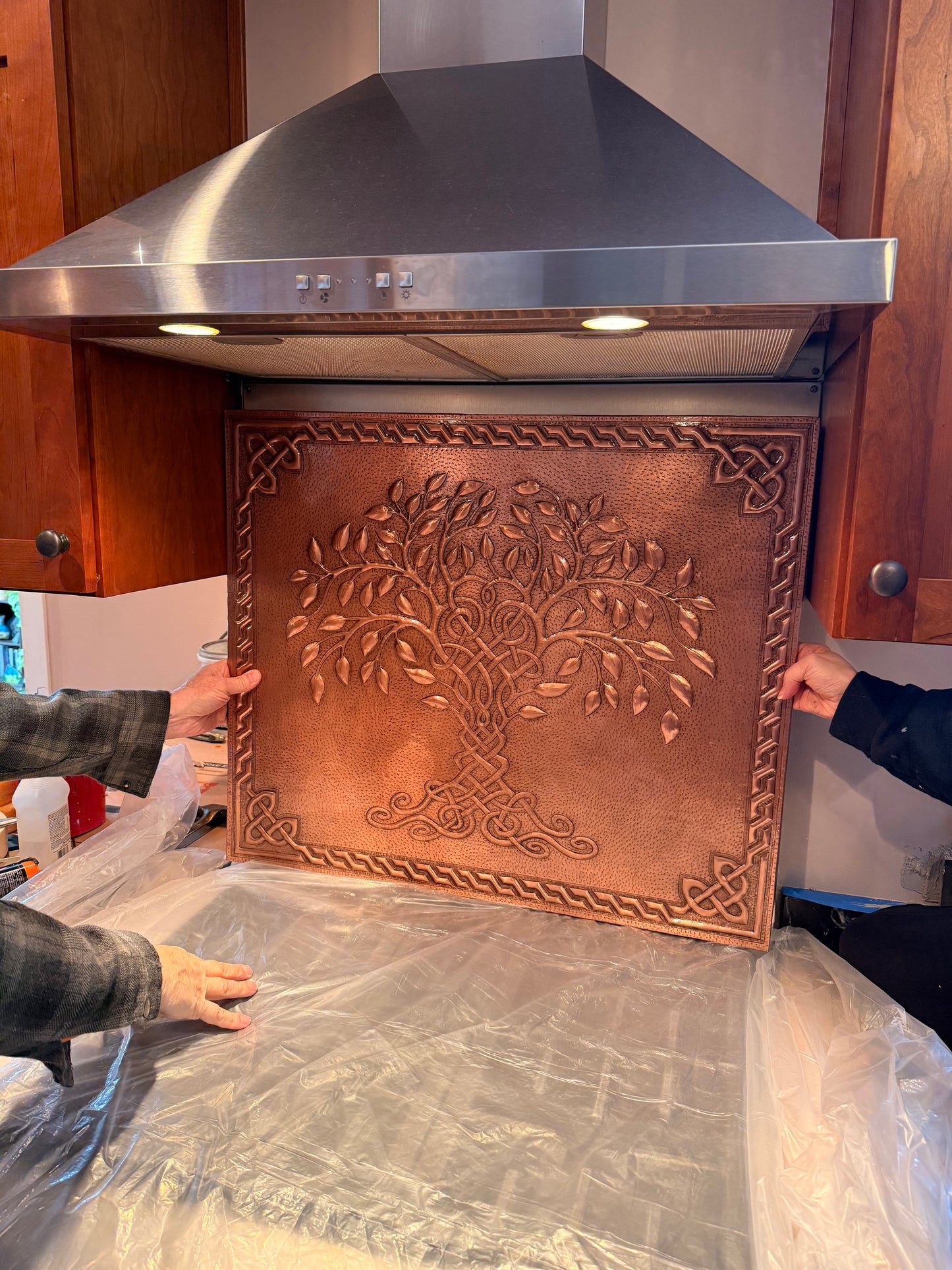 Copper Tree of Life Backsplash - Natuross