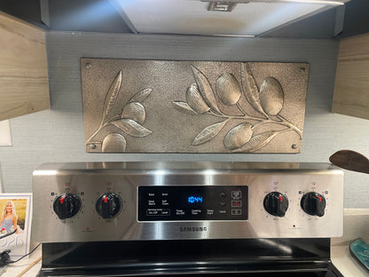 Olive Branch Copper Backsplash