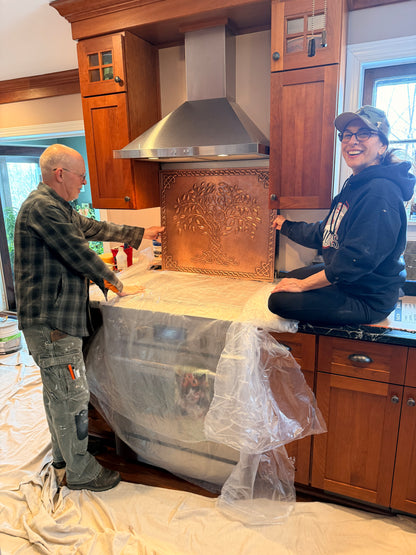 Copper Tree of Life Backsplash - Natuross