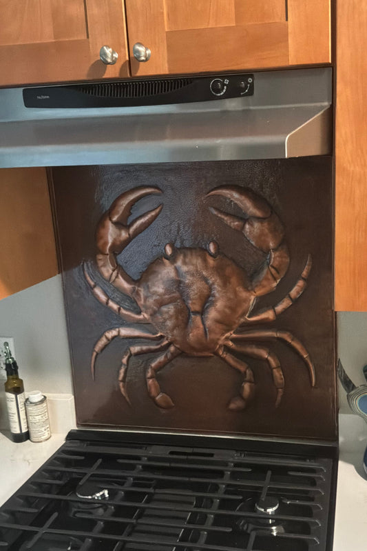 Crab Copper Backsplash