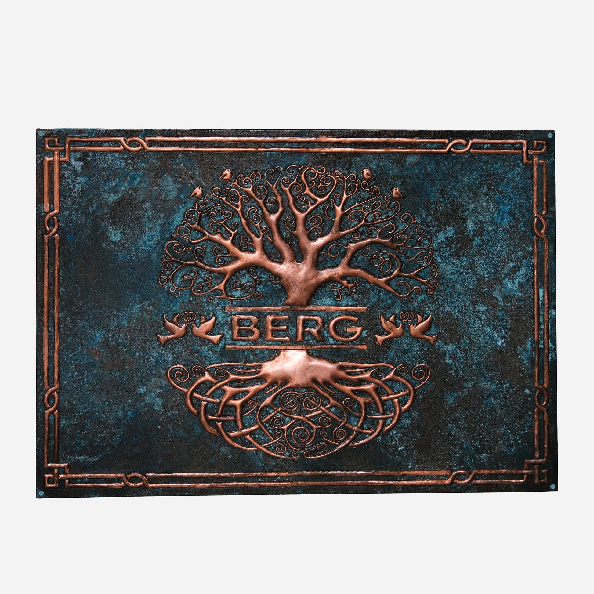 Copper Split Tree of Life Family Name Sign - Natuross