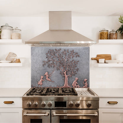 Swinging Children Copper Backsplash Tile