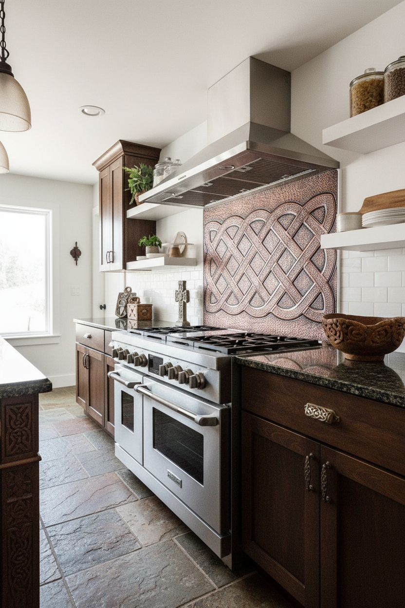 Kitchen Backsplash Celtic Sailors Knot - Celtic-inspired kitchen