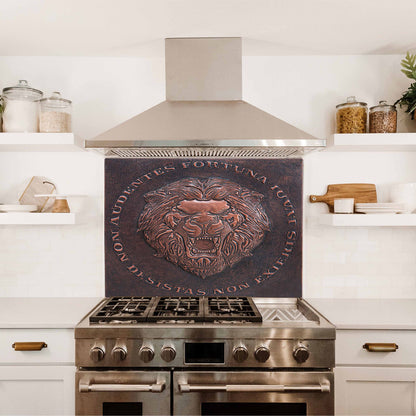 Copper Backsplash( Roaring Lion, "Fortuna Audaces Iuvat")