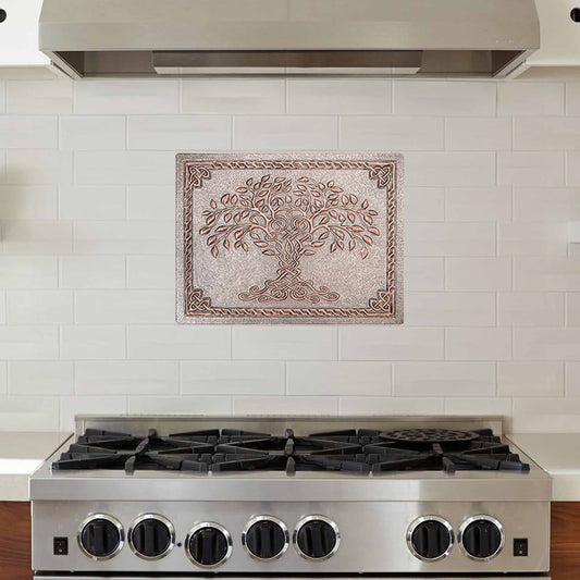 Tree of Life Kitchen Backsplash Tile - 11.3"x15.6" - Natuross