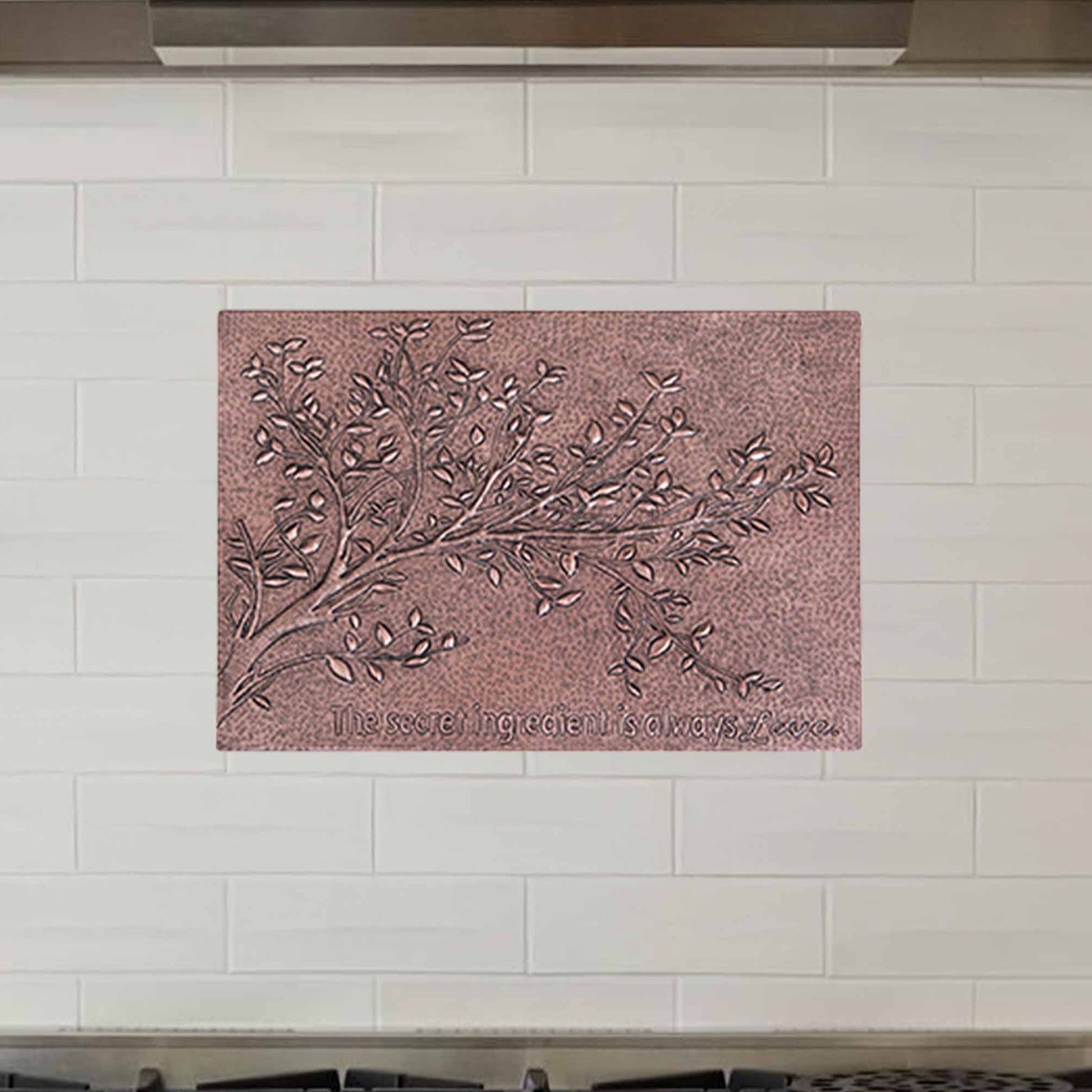 Tree Branches Copper Kitchen Backsplash Tile 15"x21.8" - Natuross