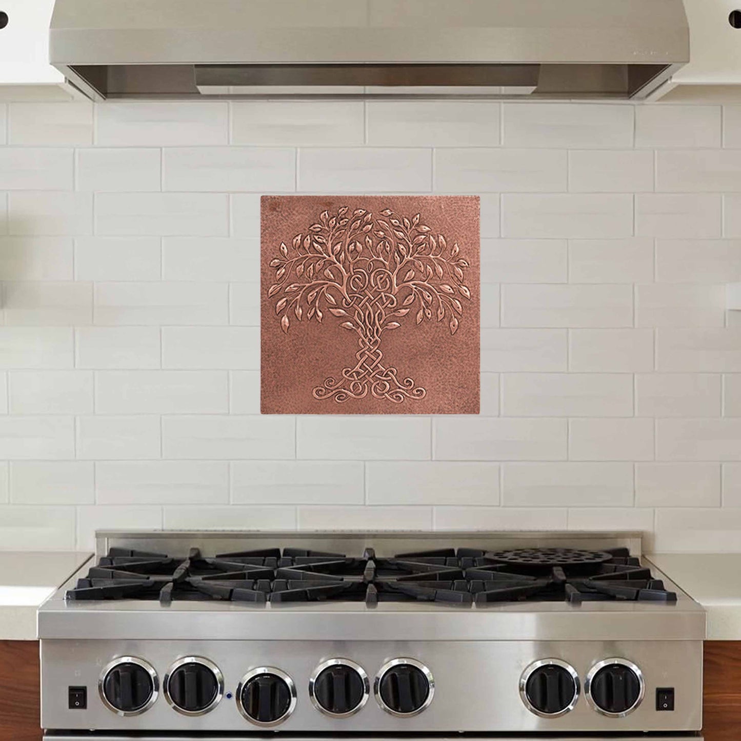 Copper Celtic Tree of Life Wall Art 15.7"x15.7" - Natuross