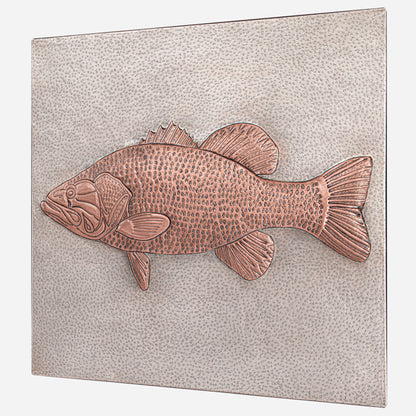 Largemouth Bass Fish Copper Kitchen Backsplash