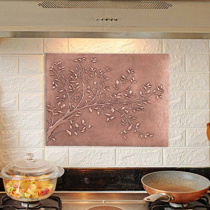 Tree Branches Copper Kitchen Backsplash Tile 23.6"x31.5" - Natuross