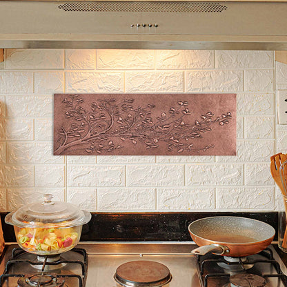 Copper Tree Branches Kitchen Backsplash Tile 15.7"x78.7" - Natuross