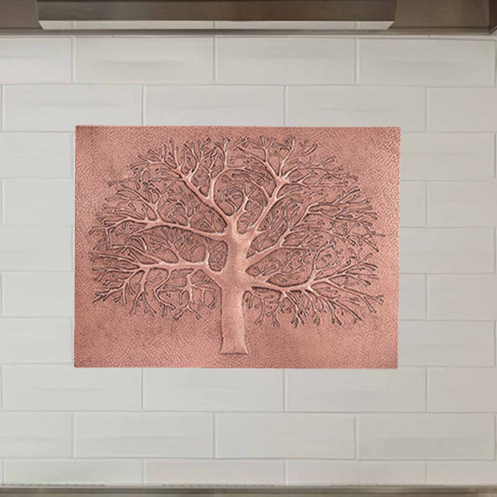 Copper Tree Scene Kitchen Backsplash 23.8"x32" - Natuross