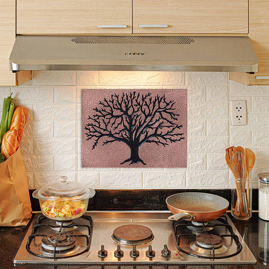 Copper Tree Kitchen Backsplash Tile 11.8x15.9" Copper&Black - Natuross