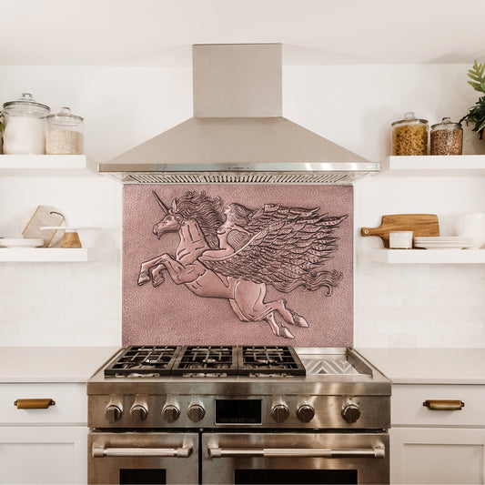 Copper Backsplash (Flying Pegasus, Personalized)