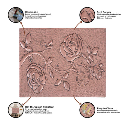 Copper Kitchen Backsplash (Rose Branch)