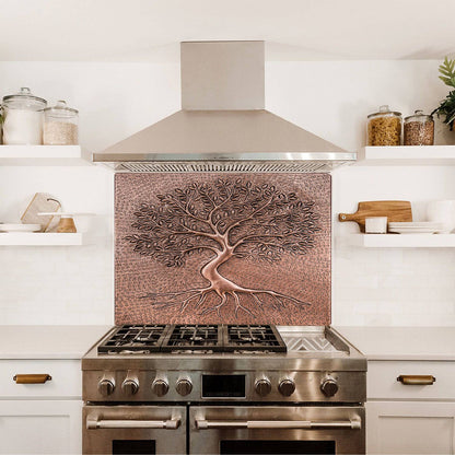 Copper Backsplash (Tree with Roots)