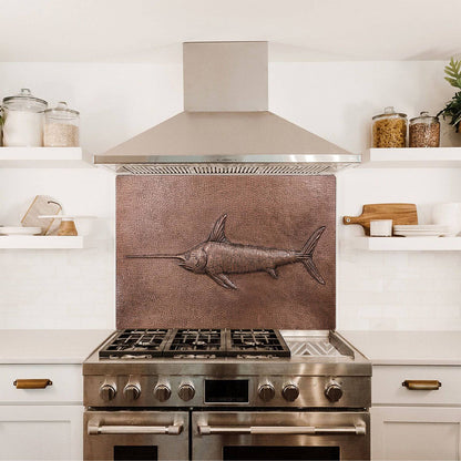 Copper Backsplash Panel (Swordfish)