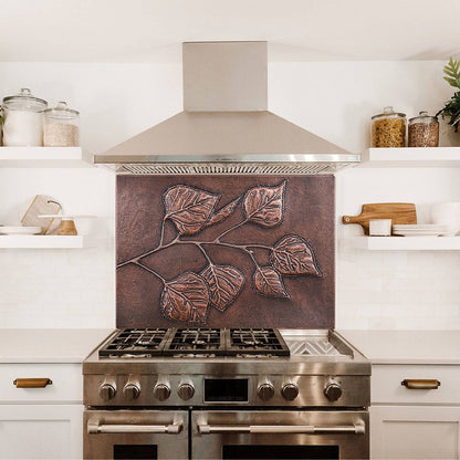 Backsplash Tile for Kitchen Aspen Leaves